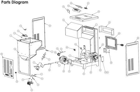 Parts Diagram 1 Diagram and Parts List for 5770  US Stove Company Heating Stove